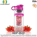 32oz Large Tritan Fruit Infusion Bottle, Customized Plastic Water Bottle (HDP-0522)